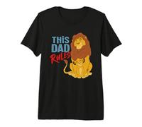 Disney Le Roi Lion Simba et Mufasa This Dad Rules T-shirt haut de gamme
