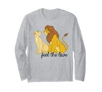 Disney Le Roi Lion Simba et Nala Feel The Love Portrait Manche Longue