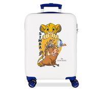 Disney Le Roi Lion Simba & Friends Valise Rigide pour Enfants avec Serrure à Combinaison et 4 Roues, Bagage à Main est fabriqué en ABS, Un matériau Rigide et léger.