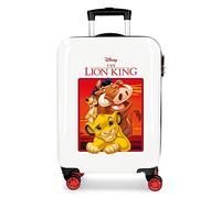 Disney Le Roi Lion Simba & Friends Valise Rigide pour Enfants avec Serrure à Combinaison et 4 Roues, Bagage à Main est fabriqué en ABS, Un matériau Rigide et léger.