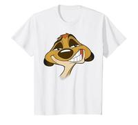 Disney Le Roi Lion Timon Big Face T-Shirt, Enfant, Blanc, 10 ans