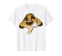 Disney Le Roi Lion Timon Big Face T-Shirt, Homme, Blanc, L