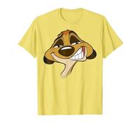 Disney Le Roi Lion Timon Big Face T-Shirt, Homme, Citron, XL
