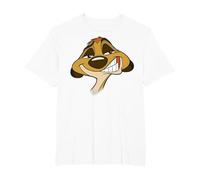 Disney Le Roi Lion Timon Big Face T-Shirt, Homme Grandes tailles, Blanc, 3X Tall