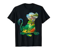 Disney Le Roi Lion Timon Pumbaa Simba Silhouettes Fill T-Shirt, Homme, Noir, 4XL