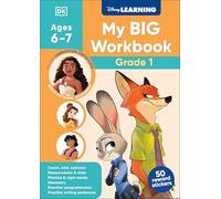 Disney Learning Big Workbook Grade 1: Math & English Workbook for Kids Aged 6-7, Curriculum-based