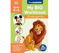 Disney Learning Big Workbook Kindergarten: Math & English Workbook for Kids Aged 5-6, Curriculum-based