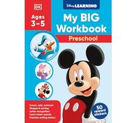Disney Learning Big Workbook Preschool: Math & English Workbook for Kids Aged 3-5, Curriculum-based