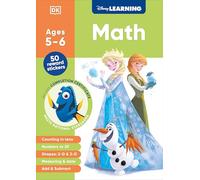 Disney Learning Math: Kindergarten Counting, Measuring, Add & Subtract Workbook for Kids, Curriculum-based