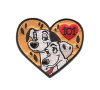 Disney © Les 101 Dalmatiens c ur Perdita Pongo - Ecusson thermocollant patches appliques, Taille: 6,2 x 5,5 cm