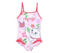 Disney Les Aristochats Maillot de Bain pour Fille, Maillor de Baine Une Pièce Marie Design, Tailles 3 à 6 Ans