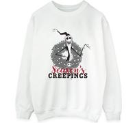 Disney - "Les Griffes de la nuit avant Noël" Sweat-shirt pour femmes BI32001 (5XL) (Weiß)