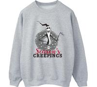 Disney - "Les Griffes de la Nuit Avant Noël" Sweat-shirt pour femmes BI32001 (XL) (Grau)