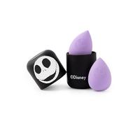 Disney L'Étrange Noël de monsieur Jack Ensemble d'éponges de maquillage pour femme | Ensemble d'éponges de beauté violettes et noires pour femmes, ensemble de 2 avec étuis