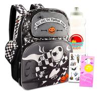 Disney L'Étrange Noël de monsieur Jack - Ensemble sac à dos Jack Skellington de 40,6 cm, bouteille d'eau, autocollants et plus encore | Ensemble sac à dos L'Étrange Noël de monsieur Jack, Cartable