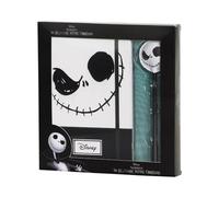 Disney L'Étrange Noël de Monsieur Jack Face-Coffret Cadeau avec Journal et Stylo à Bille Fashion, Noir, 22,4 x 23,2 cm