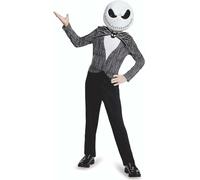 Disney - L'Étrange Noel de Monsieur Jack - Licence Officiel - Déguisement Jack Skellington + Masque Jack Skellington - Taille S - Cadeau Magique - Costume Haloween Pour Enfant - Dès 3 ans