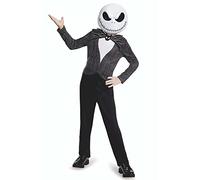 Disney - L'Étrange Noel de Monsieur Jack - Licence Officiel - Déguisement Jack Skellington + Masque Jack Skellington - Taille S - Cadeau Magique - Costume Haloween Pour Enfant - Dès 3 ans