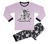 Disney L'Étrange Noël de Monsieur Jack Little Nightmare Ensemble de Pyjama à Manches Longues, Pink/Black, 10-11 Ans: 146cm, Rose