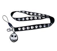 Disney L'étrange Noël de Mr Jack Porte vec Pendentif en Forme de tête de Mr Jack et Cordon