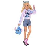 Disney - Licence Officielle - ILY 4EVER - Poupée Stitch 29 cm avec 13 Articulations - Tenue Mode Bleu Inspirée de Stitch - Jouet Fille 6+ - Accessoires Inclus - Univers Disney Exclusivité Amazon