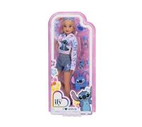 Disney - Licence Officielle - ILY 4EVER - Poupée Stitch 29 cm avec 13 Articulations - Tenue Mode Bleu Inspirée de Stitch - Jouet Fille 6+ - Accessoires Inclus - Univers Disney Exclusivité Amazon