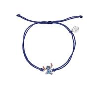 Disney Lilo and Stitch Adjustable Blue Zinc Bracelet One Size, Zinc