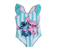 Disney Lilo and Stitch Angel Maillot de bain une pièce à volants pour fille, aqua, 3-4 ans