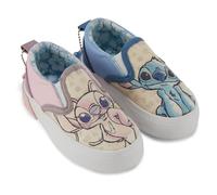 Disney Lilo and Stitch Baskets à enfiler pour fille - Lilo, Stitch, Angel, Ohana Slip-on, Chaussures pour enfants, Baskets à enfiler, bleu clair, 7 Little Kid