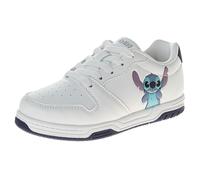 Disney Lilo and Stitch - Baskets à lacets légères et respirantes pour filles - Blanc et bleu (taille 3, grand enfant)
