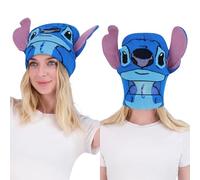 Disney Lilo and Stitch Bonnet d'hiver Unisexe pour Adulte, Bleu/Revers, Taille Unique