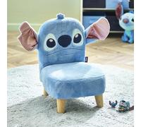 Disney Lilo and Stitch Chaise rembourrée confortable en peluche pour chambre à coucher, chambre d'enfant et salle de jeux, tissu doux, construction robuste