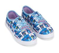 Disney Lilo and Stitch Chaussures classiques lacets en toile Lilo et Stitch pour femme, bleu, 43 EU
