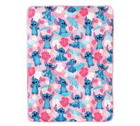Disney Lilo and Stitch Couverture en peluche douce 100 x 150 cm - Confortable, chaude et parfaite pour les enfants ou les adultes - Motif Stitch