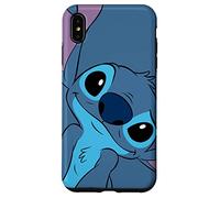 Disney Lilo and Stitch Cute Stitch Face Slate Gray Coque pour iPhone XS Max