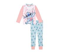 Disney Lilo and Stitch Ensemble de pyjama pour filles, de 5 à 15 ans (Royaume-Uni, 7 ans, 8 ans, standard, rose)