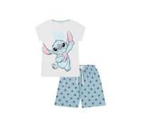 Disney Lilo and Stitch Ensemble pyjama court pour femme Motif We Love Stitch, blanc, 48-50