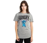 Disney Lilo and Stitch Hangry Ladies T Shirt, Heather, Athletic chiné, M Femme