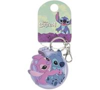 Disney Porte-clés Lilo and Stitch – Miroir compact et brosse à cheveux – Bleu et rose