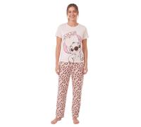 Disney Lilo and Stitch Pyjama long pour femme, beige, 36-38