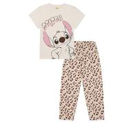 Disney Lilo and Stitch Pyjama long pour femme, beige, 42-44