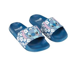 Disney Lilo and Stitch Slides Sandales Lilo et Stitch classiques à enfiler pour femmes, bleu, 41 EU