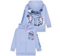 Disney Lilo and Stitch Sweat Fille Zippé À Capuche | 100 % coton, pour les 5 à 13 ans, avec capuche, sweat à capuche ludique pour filles, indispensable pour la superposition.
