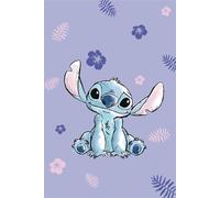 Disney Couverture en microfibre Lilo e Stitch bleue 100 x 150 cm 100 % polyester