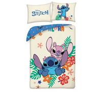Disney Lilo Ensemble Housse de Couette 140x200cm Coton Fleurs HALANTEX