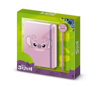 Disney Lilo et Stitch Angel Face-Coffret Cadeau avec Journal et Stylo à Bille Fashion, Rose