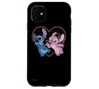 Disney Lilo et Stitch Angel Heart Kisses Coque pour iPhone 11