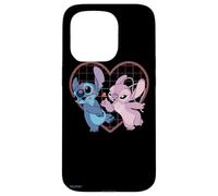 Disney Lilo et Stitch Angel Heart Kisses Coque pour iPhone 15 Pro