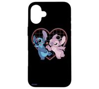 Disney Lilo et Stitch Angel Heart Kisses Coque pour iPhone 16 Plus