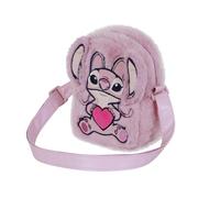 Disney Lilo et Stitch Angel Heart-Sac à Bandoulière Action Plush, Rose
